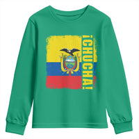 Chucha Funny Ecuadorian Slang Vintage Ecuador Flag Youth Sweatshirt