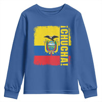 Chucha Funny Ecuadorian Slang Vintage Ecuador Flag Youth Sweatshirt
