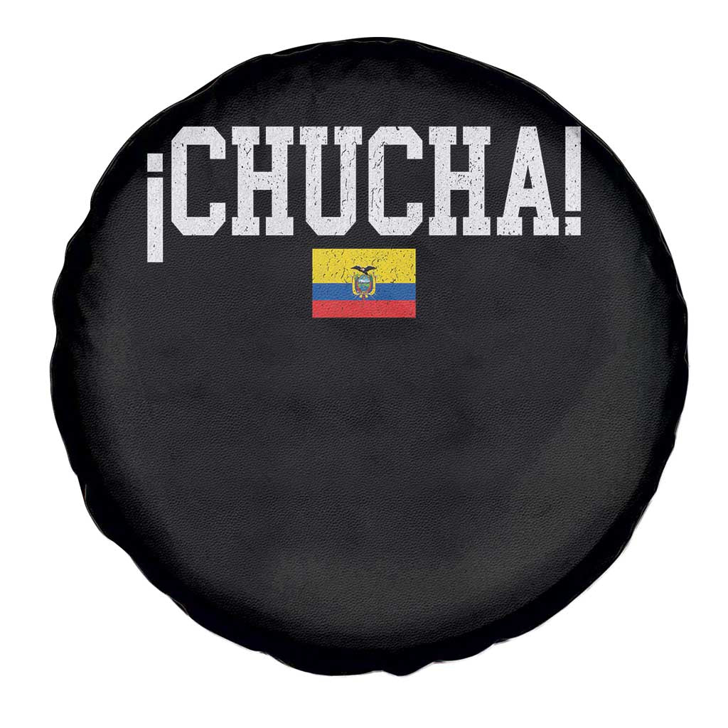 Chucha Funny Ecuadorian Slang Ecuador Flag Latino Saying Spare Tire Cover