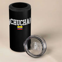Chucha Funny Ecuadorian Slang Ecuador Flag Latino Saying 4 in 1 Can Cooler Tumbler