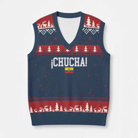 Chucha Funny Ecuadorian Slang Ecuador Flag Latino Saying V-Neck Knit Sweater Vest