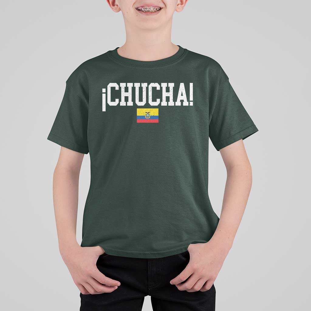 Chucha Funny Ecuadorian Slang Ecuador Flag Latino Saying T Shirt For Kid