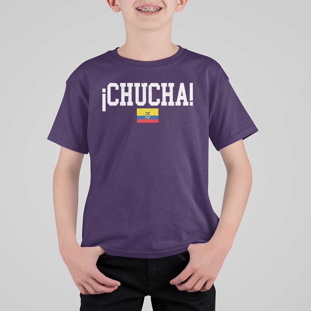 Chucha Funny Ecuadorian Slang Ecuador Flag Latino Saying T Shirt For Kid