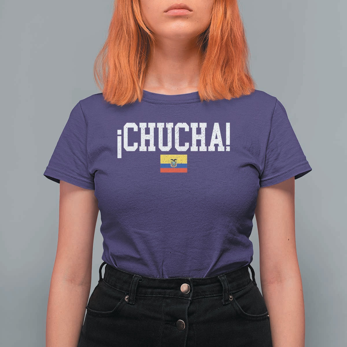 Chucha Funny Ecuadorian Slang Ecuador Flag Latino Saying T Shirt For Women