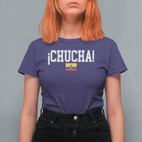Chucha Funny Ecuadorian Slang Ecuador Flag Latino Saying T Shirt For Women