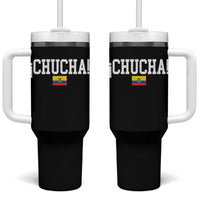 Chucha Funny Ecuadorian Slang Ecuador Flag Latino Saying Tumbler With Handle