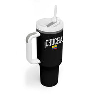 Chucha Funny Ecuadorian Slang Ecuador Flag Latino Saying Tumbler With Handle