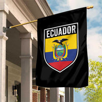 Ecuador Vintage Soccer Crest Escudo Ecuadorian Coat of Arms Garden Flag