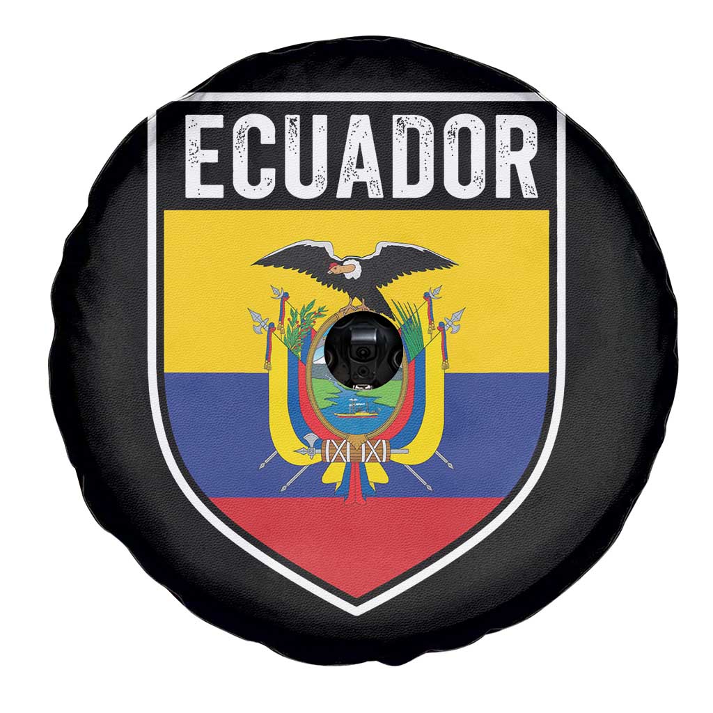 Ecuador Vintage Soccer Crest Escudo Ecuadorian Coat of Arms Spare Tire Cover
