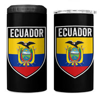 Ecuador Vintage Soccer Crest Escudo Ecuadorian Coat of Arms 4 in 1 Can Cooler Tumbler