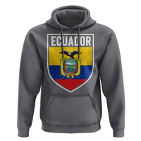 Ecuador Vintage Soccer Crest Escudo Ecuadorian Coat of Arms Hoodie