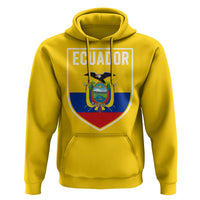 Ecuador Vintage Soccer Crest Escudo Ecuadorian Coat of Arms Hoodie