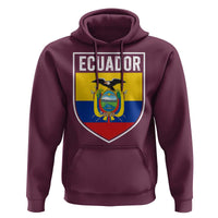 Ecuador Vintage Soccer Crest Escudo Ecuadorian Coat of Arms Hoodie