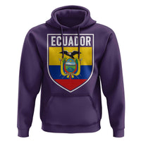 Ecuador Vintage Soccer Crest Escudo Ecuadorian Coat of Arms Hoodie