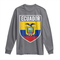 Ecuador Vintage Soccer Crest Escudo Ecuadorian Coat of Arms Long Sleeve Shirt
