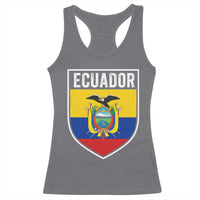 Ecuador Vintage Soccer Crest Escudo Ecuadorian Coat of Arms Racerback Tank Top