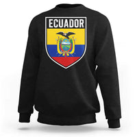Ecuador Vintage Soccer Crest Escudo Ecuadorian Coat of Arms Sweatshirt