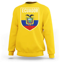 Ecuador Vintage Soccer Crest Escudo Ecuadorian Coat of Arms Sweatshirt