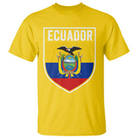 Ecuador Vintage Soccer Crest Escudo Ecuadorian Coat of Arms T Shirt