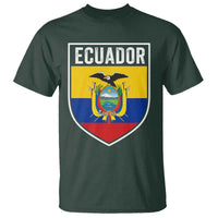 Ecuador Vintage Soccer Crest Escudo Ecuadorian Coat of Arms T Shirt