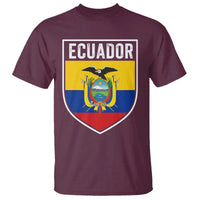 Ecuador Vintage Soccer Crest Escudo Ecuadorian Coat of Arms T Shirt