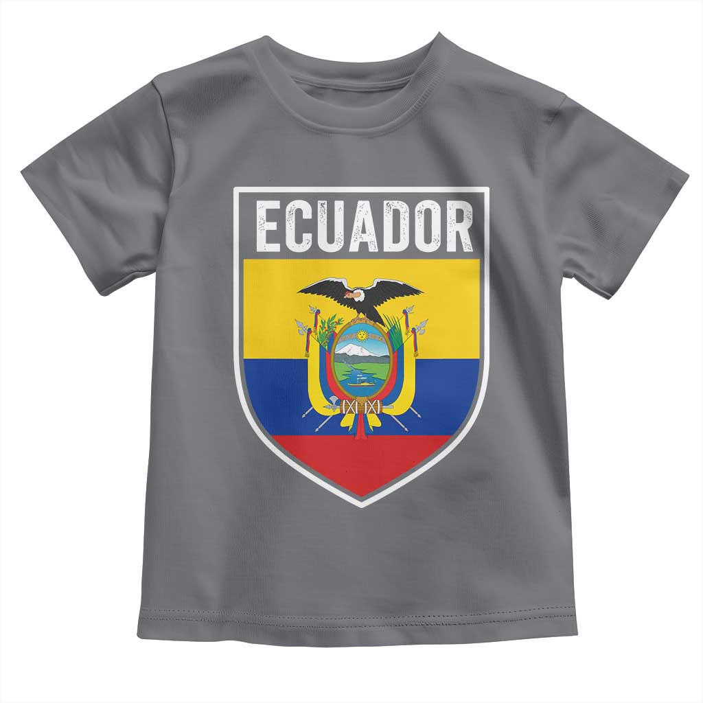 Ecuador Vintage Soccer Crest Escudo Ecuadorian Coat of Arms Toddler T Shirt