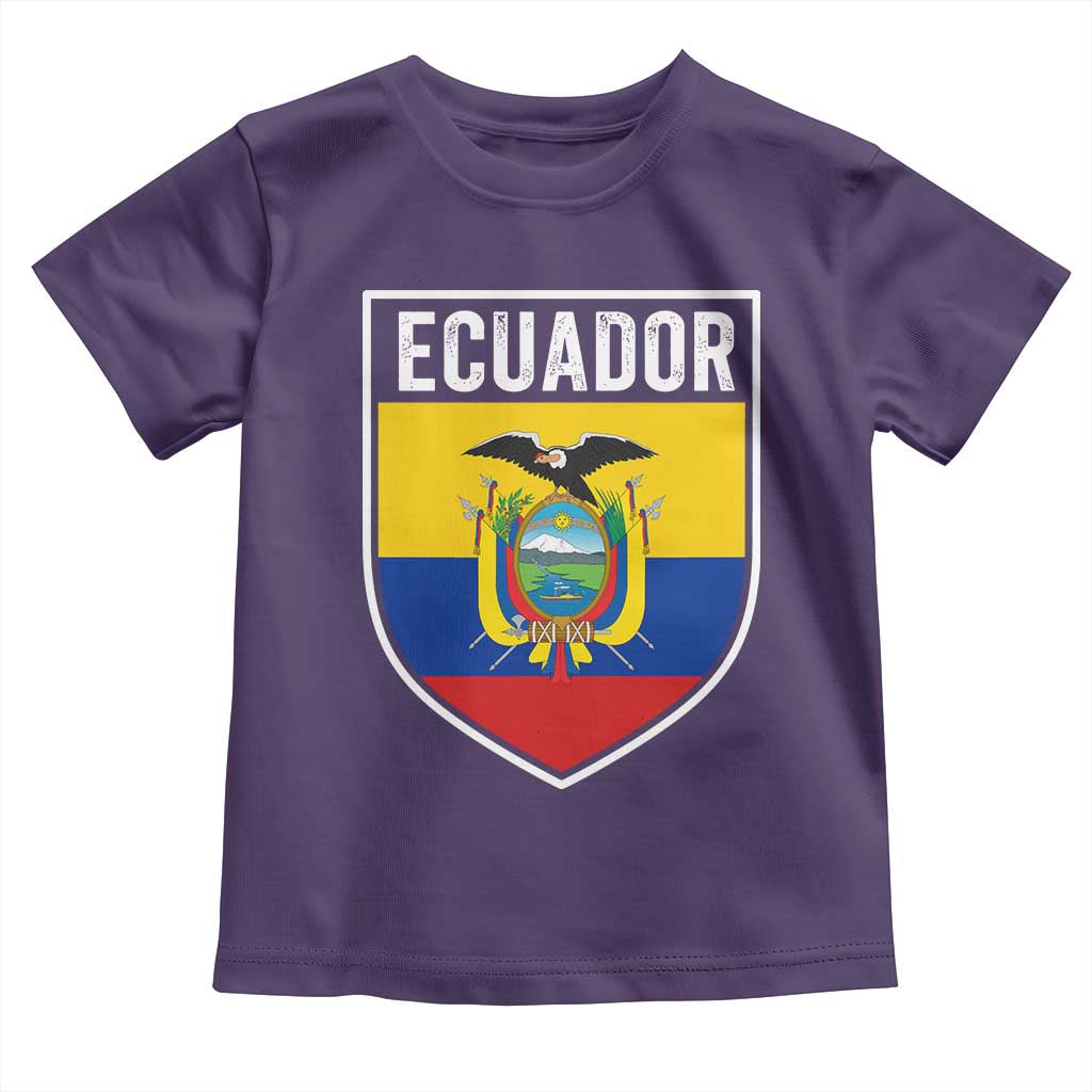 Ecuador Vintage Soccer Crest Escudo Ecuadorian Coat of Arms Toddler T Shirt