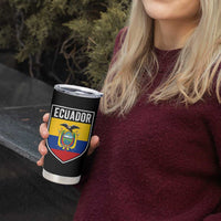 Ecuador Vintage Soccer Crest Escudo Ecuadorian Coat of Arms Tumbler Cup