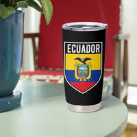 Ecuador Vintage Soccer Crest Escudo Ecuadorian Coat of Arms Tumbler Cup