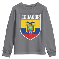 Ecuador Vintage Soccer Crest Escudo Ecuadorian Coat of Arms Youth Sweatshirt
