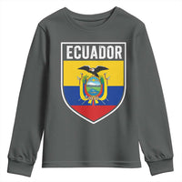 Ecuador Vintage Soccer Crest Escudo Ecuadorian Coat of Arms Youth Sweatshirt