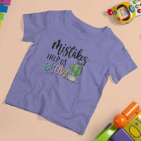 Mistakes Help Us Grow T Shirt For Kid First Day Of School Cactus - Wonder Print Shop