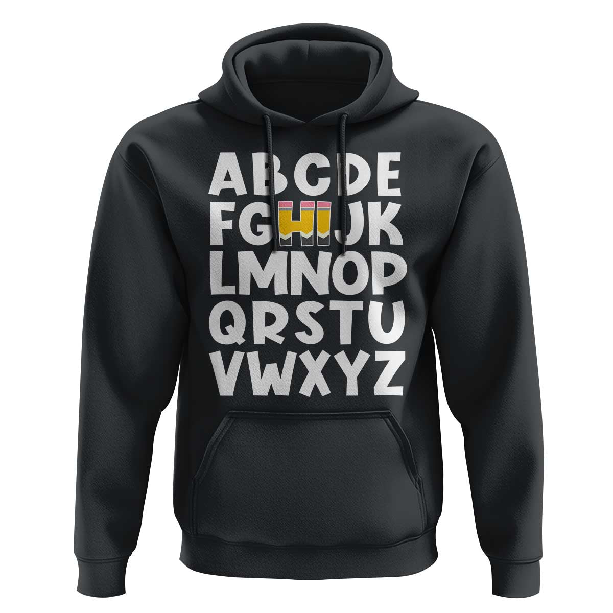Funny Pre K Kindergarten Hoodie Hi Alphabet Back To School Teachers Pencil - Wonder Print Shop