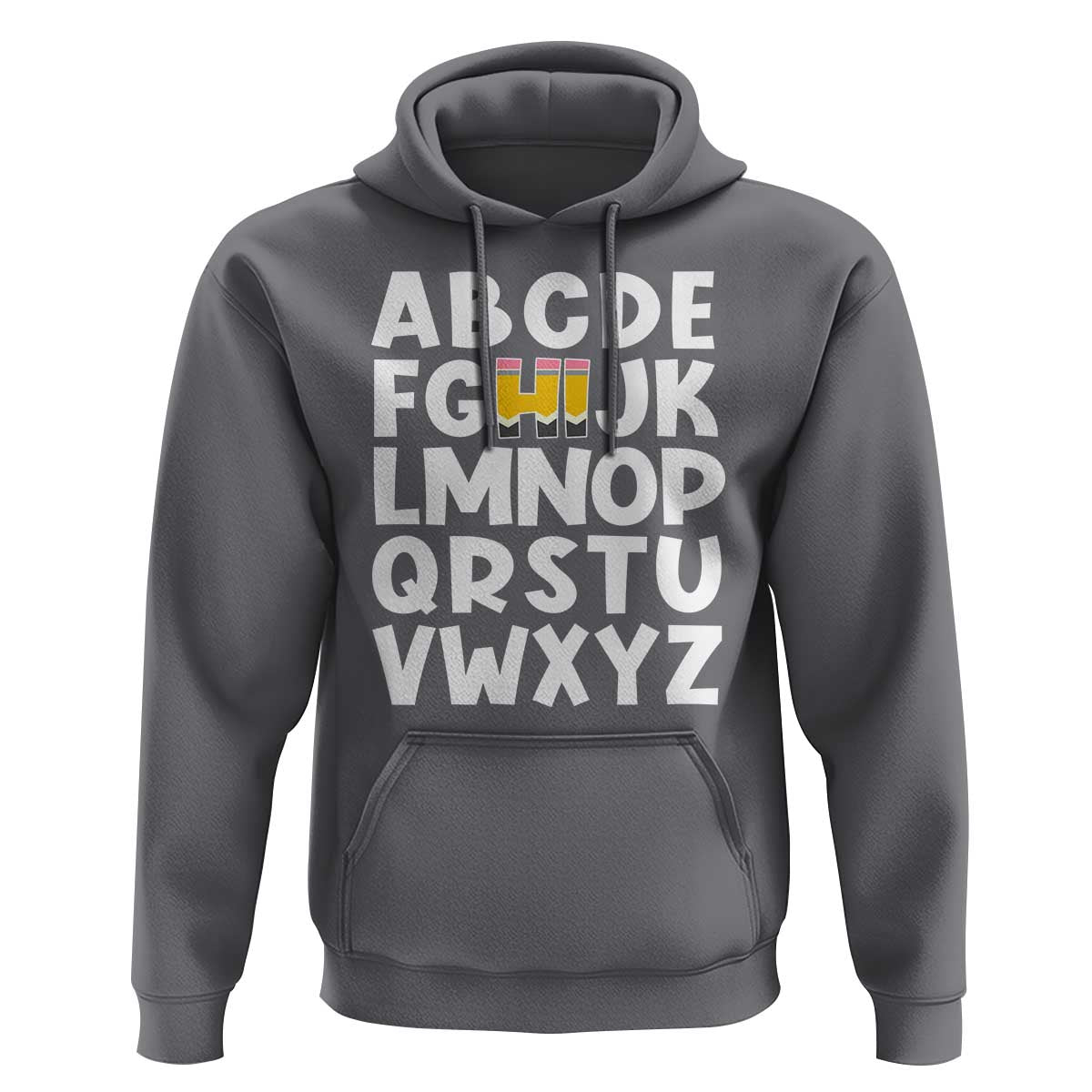 Funny Pre K Kindergarten Hoodie Hi Alphabet Back To School Teachers Pencil - Wonder Print Shop