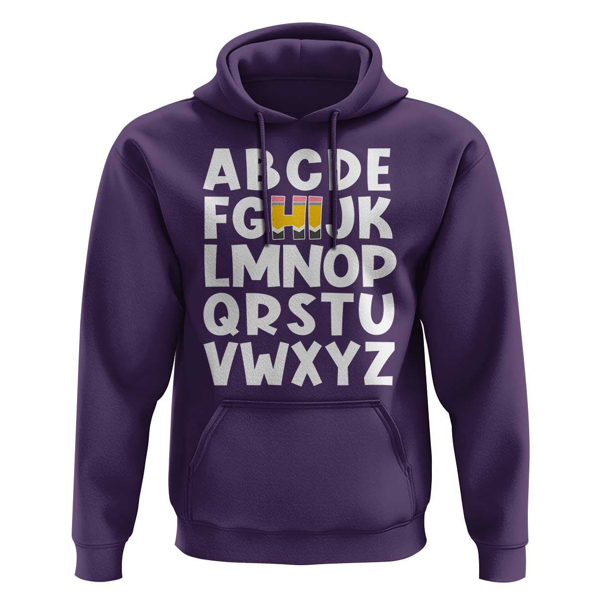 Funny Pre K Kindergarten Hoodie Hi Alphabet Back To School Teachers Pencil - Wonder Print Shop