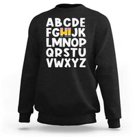 Funny Pre K Kindergarten Sweatshirt Hi Alphabet Back To School Teachers Pencil - Wonder Print Shop