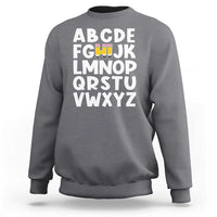 Funny Pre K Kindergarten Sweatshirt Hi Alphabet Back To School Teachers Pencil - Wonder Print Shop