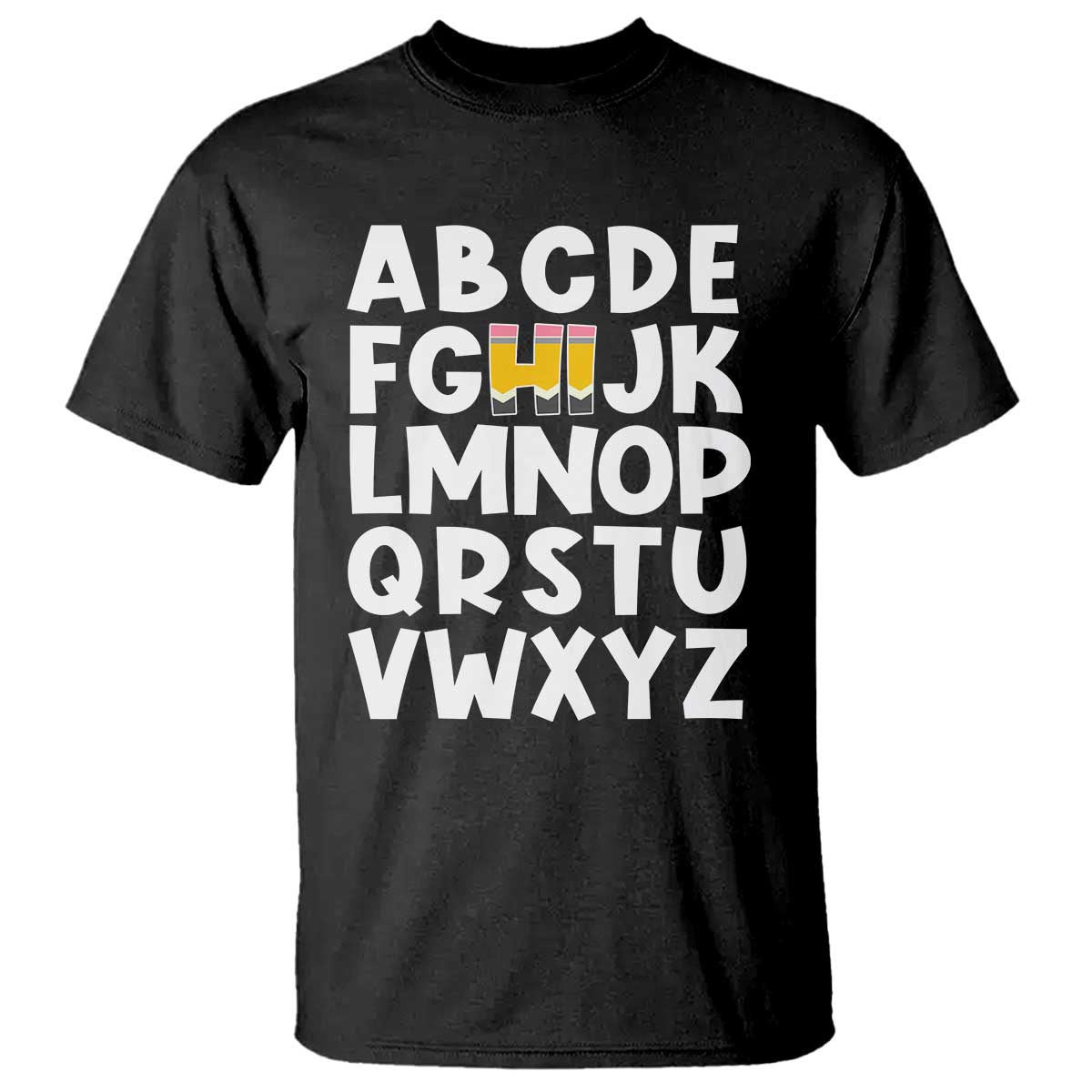 Funny Pre K Kindergarten T Shirt Hi Alphabet Back To School Teachers Pencil - Wonder Print Shop