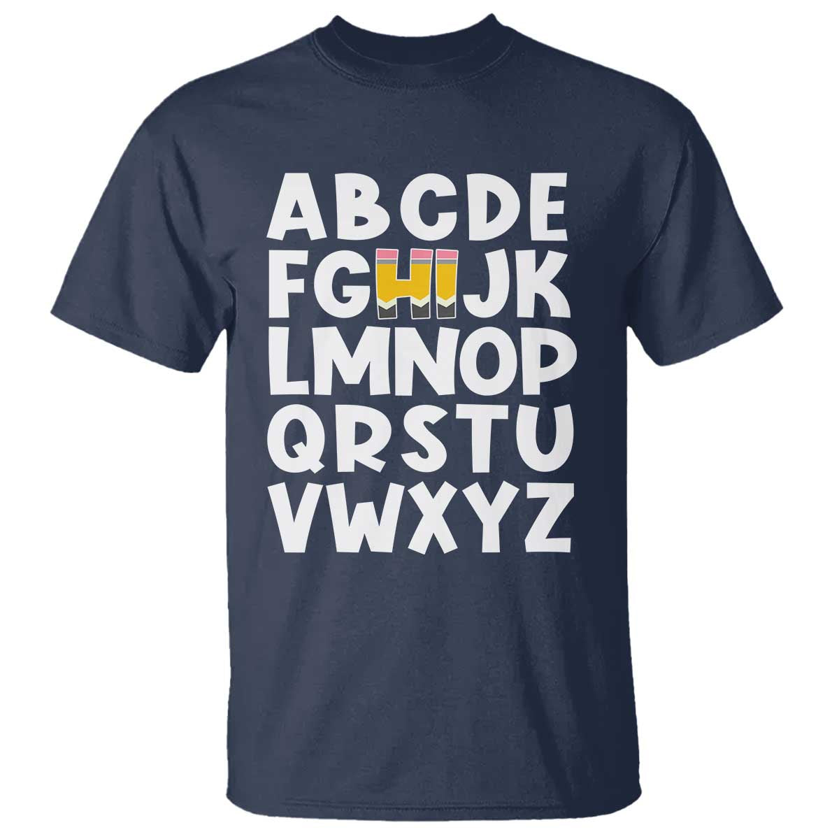 Funny Pre K Kindergarten T Shirt Hi Alphabet Back To School Teachers Pencil - Wonder Print Shop