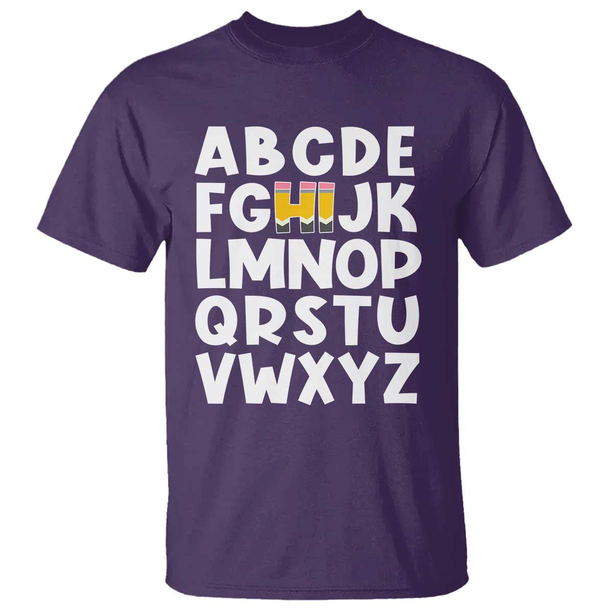 Funny Pre K Kindergarten T Shirt Hi Alphabet Back To School Teachers Pencil - Wonder Print Shop