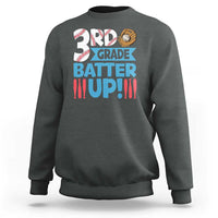 Back To School Baseball Sweatshirt 3RD Grade Batter Up Glove Bat Ball - Wonder Print Shop