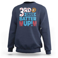 Back To School Baseball Sweatshirt 3RD Grade Batter Up Glove Bat Ball - Wonder Print Shop