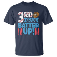 Back To School Baseball T Shirt 3RD Grade Batter Up Glove Bat Ball - Wonder Print Shop