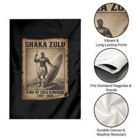 Shaka Zulu Garden Flag King of Zulu Kingdom Indigenous African Tribe