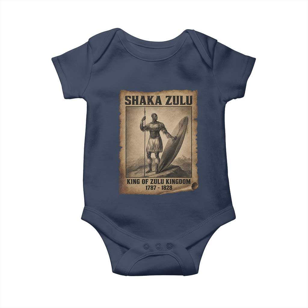 Shaka Zulu Baby Onesie King of Zulu Kingdom Indigenous African Tribe