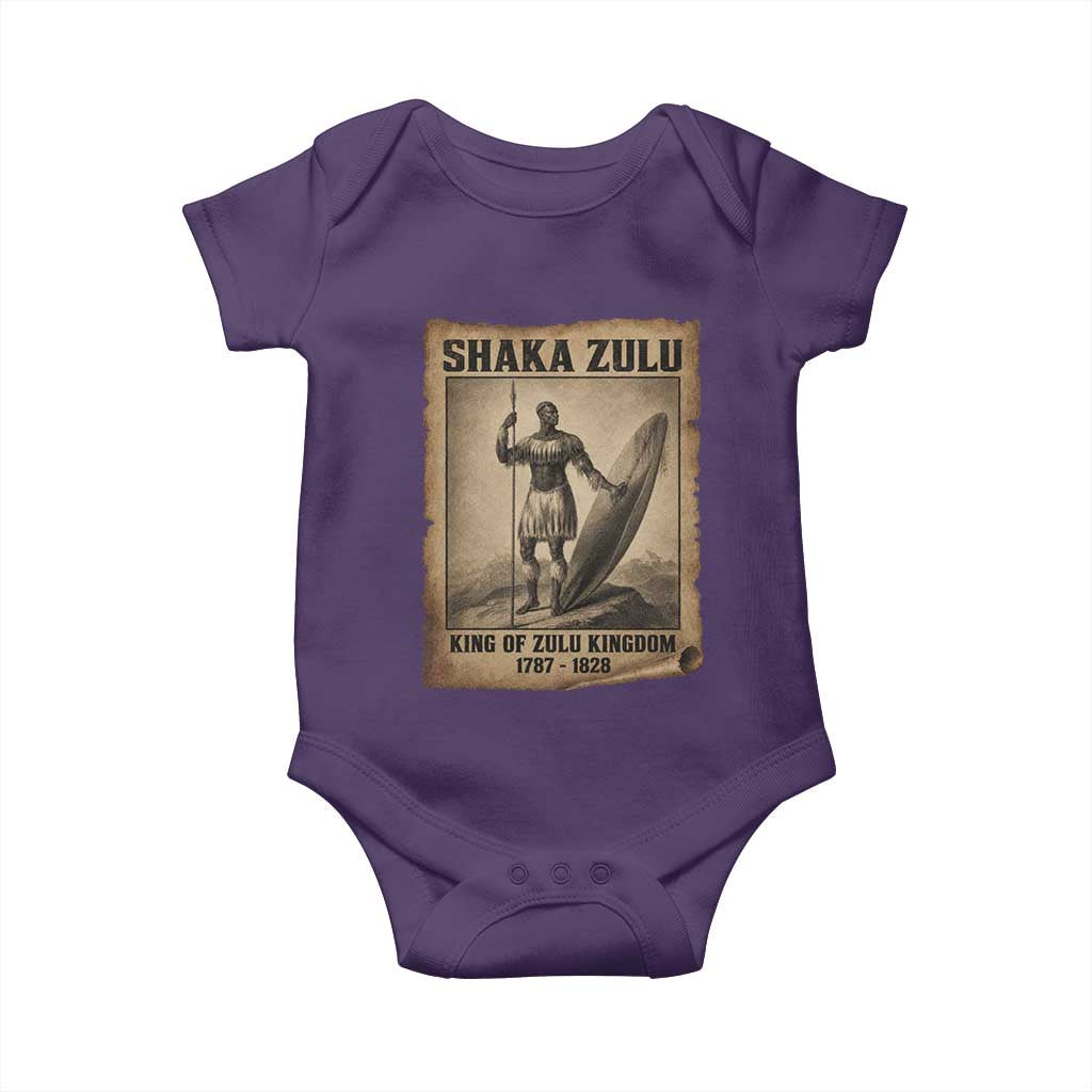 Shaka Zulu Baby Onesie King of Zulu Kingdom Indigenous African Tribe