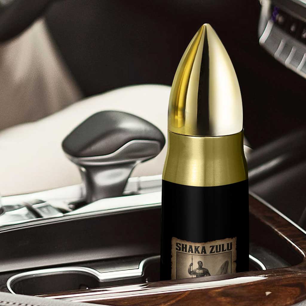 Shaka Zulu Bullet Tumbler King of Zulu Kingdom Indigenous African Tribe