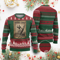 Shaka Zulu Ugly Christmas Sweater King of Zulu Kingdom Indigenous African Tribe