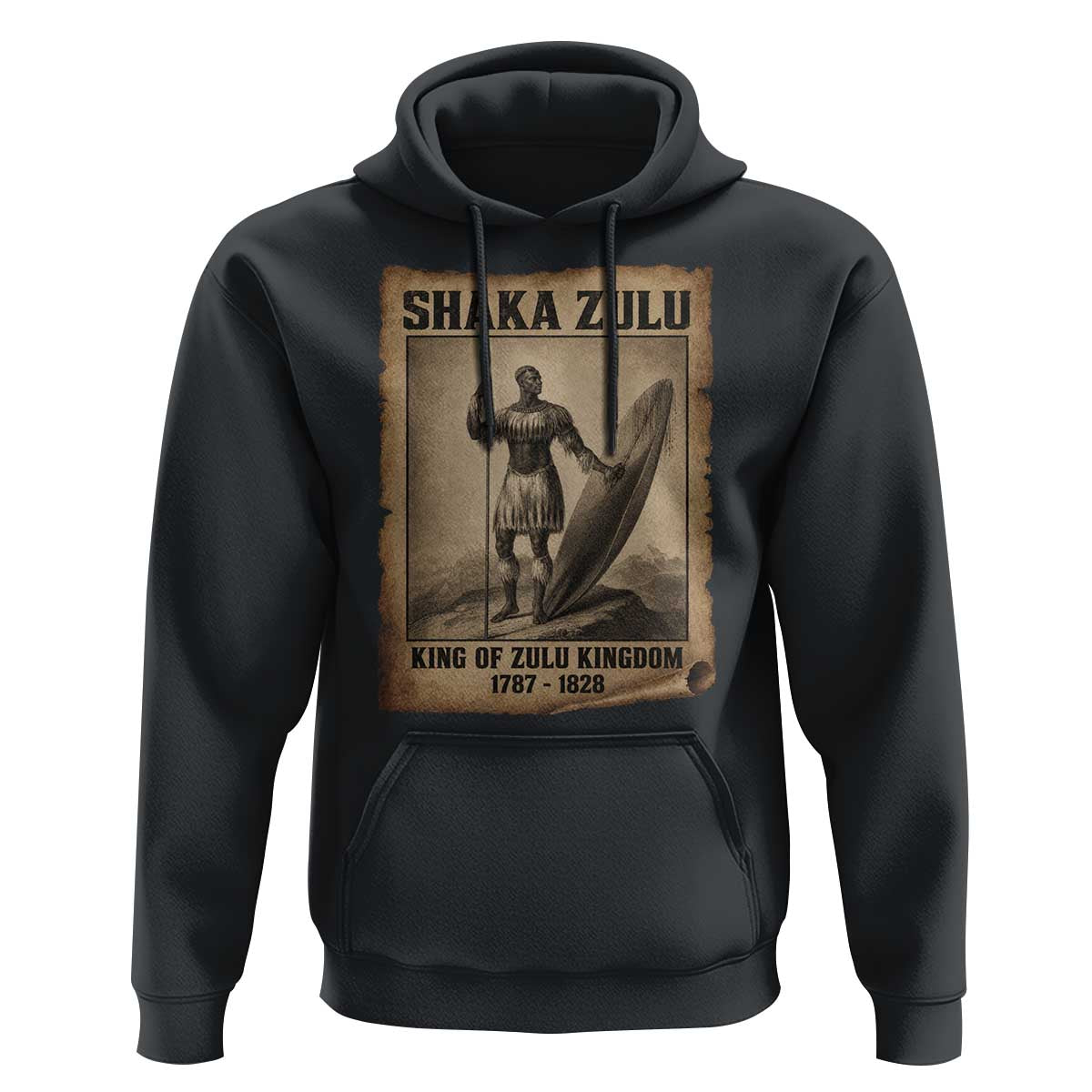 Shaka Zulu Hoodie King of Zulu Kingdom Indigenous African Tribe