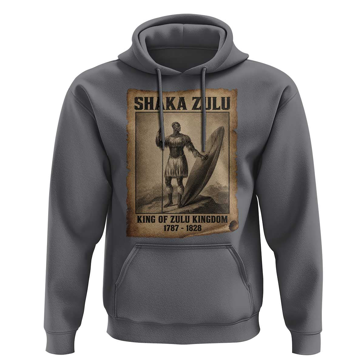 Shaka Zulu Hoodie King of Zulu Kingdom Indigenous African Tribe
